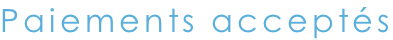 Paiements accept�s